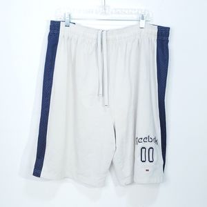 Vintage Reebok Classic Mens Shorts Size 2XL White Spell Out Logo Embroidered
